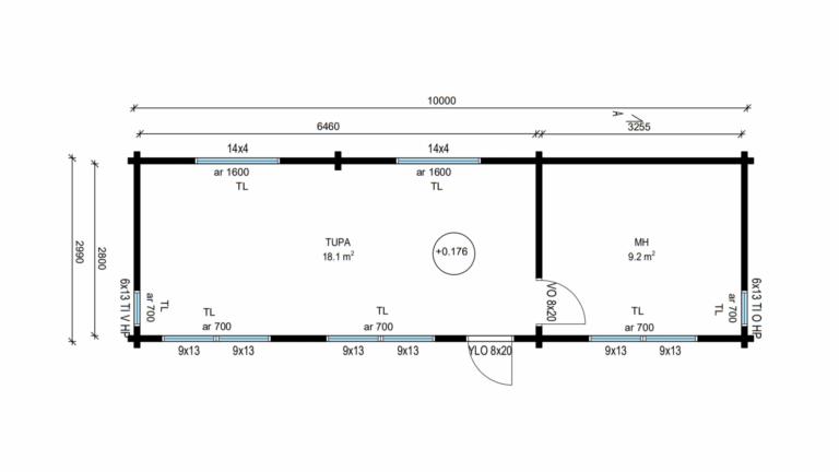 aitta isolla makuutilalla ja tuvalla